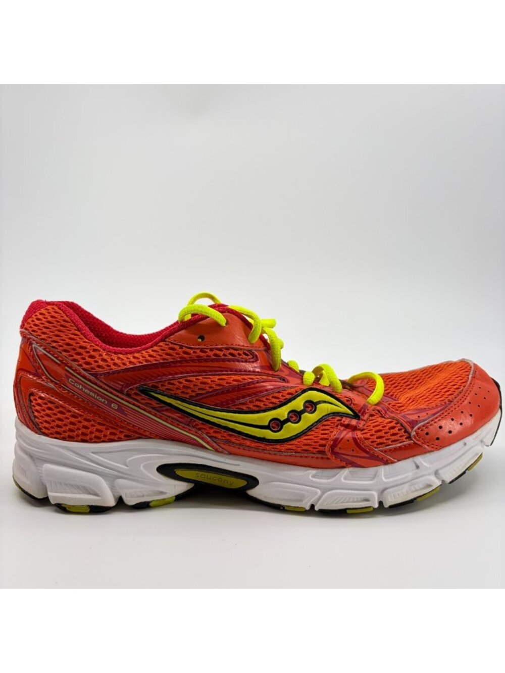 Saucony Cohesion 6 Womens Size 11 Orange Yellow Athletic Running Shoes Sneakers